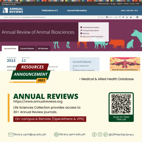 annual reviews